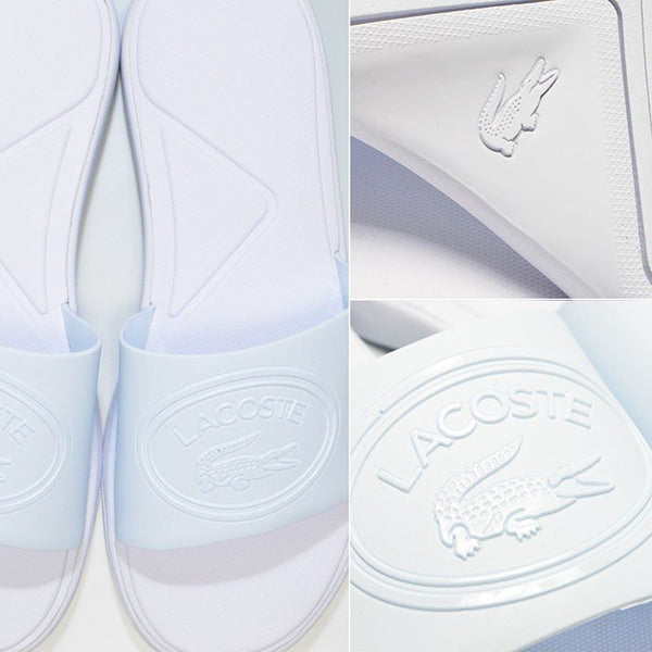 ラコステ LACOSTE 白 シャワサン スライド シャワーサンダル 靴 L.30 SLIDE 318 1 レディース 婦人 女性 シューズ シンプル