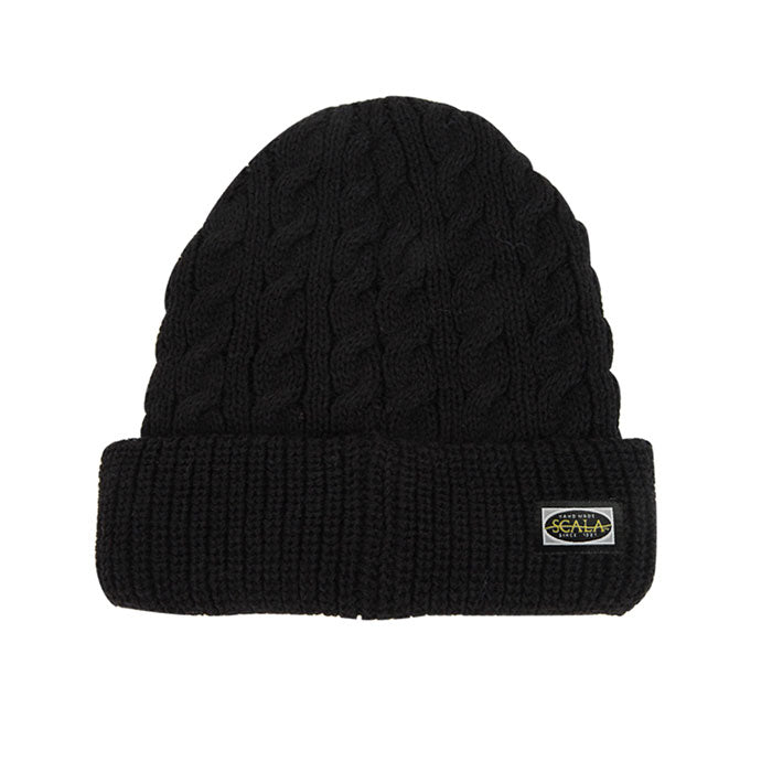 スカラハット シャレー ニット帽 ブラック 帽子 SCALA SS1019 CHALET BLACK