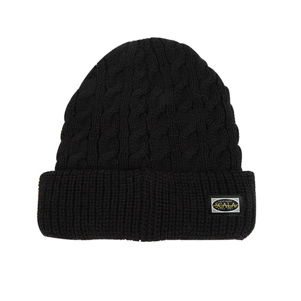 スカラハット シャレー ニット帽 ブラック 帽子 SCALA SS1019 CHALET BLACK