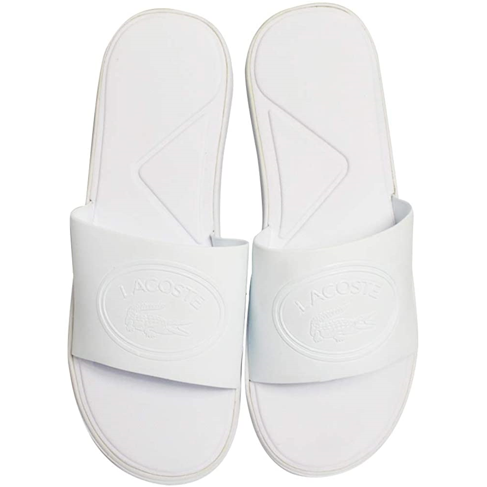 ラコステ LACOSTE 白 シャワサン スライド シャワーサンダル 靴 L.30 SLIDE 318 1 レディース 婦人 女性 シューズ シンプル