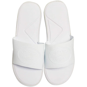 ラコステ LACOSTE 白 シャワサン スライド シャワーサンダル 靴 L.30 SLIDE 318 1 レディース 婦人 女性 シューズ シンプル