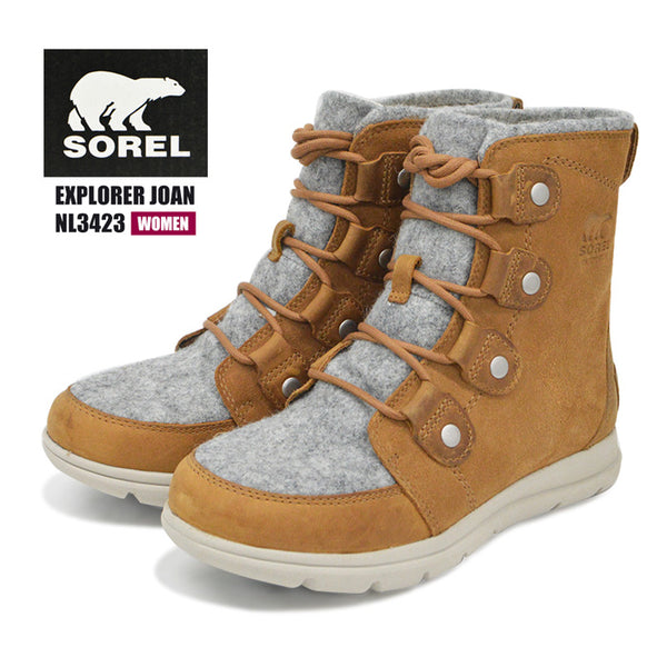 【全1色】ソレル エクスプローラー ジョアン レディース スノーブーツ ウィンターブーツ ムートンブーツ 防寒 あったか SOREL EXPLORER JOAN 1876491 NL3423
