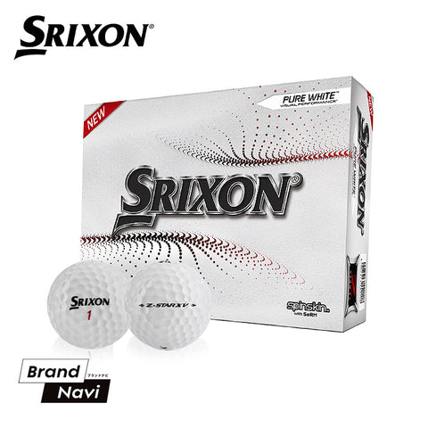 スリクソン SRIXON ゴルフボール Z-STAR XV 1ダース 12球入り 白 ホワイト 飛距離アップ よく飛ぶ ディンプル系