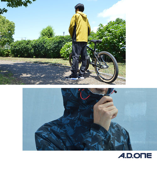【全4色】メンズ レイン ウェア 防水 スポーツ ジャージ 上下セット A.D.ONE ジャケット パンツ ストレッチ 軽量 耐水 ST-404 長袖