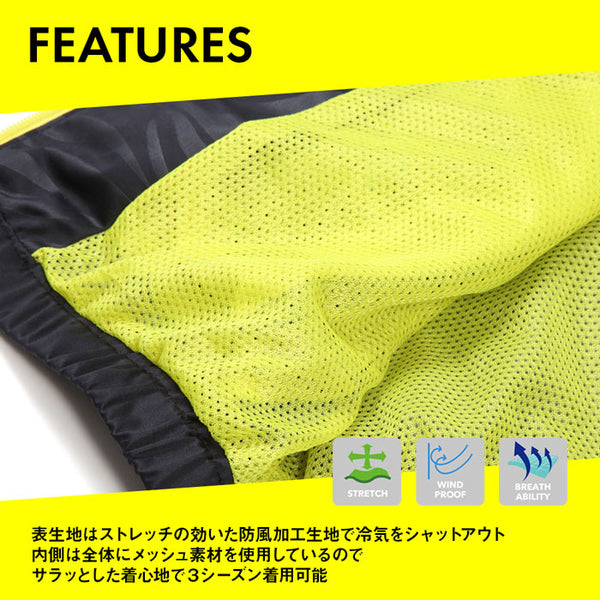 レイトンハウス メンズ ストームサーモ 防風裏メッシュベスト ブラックエンボス LEYTON HOUSE STORM-THERMO ST-616 BLACK-EMBOSS