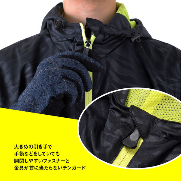 レイトンハウス メンズ ストームサーモ 防風裏メッシュベスト ブラックエンボス LEYTON HOUSE STORM-THERMO ST-616 BLACK-EMBOSS