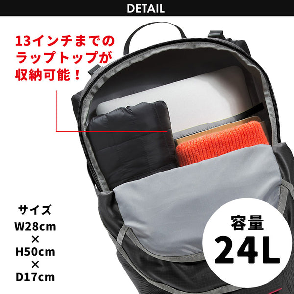 【全2色】ノースフェイス バッグ メンズ レディース 24L 撥水 レインカバー ベイスン ブラック  リュック NF0A52CY