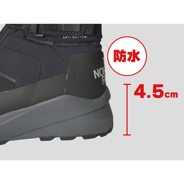 ノースフェイス メンズ 正規品 ヌプシ ストラップブーツ ブーツ ミドル ミディアム 冬キャンプ 撥水 防水 防寒 ファスナー ベルクロ 大きいサイズ ブラック NF0A5G2L