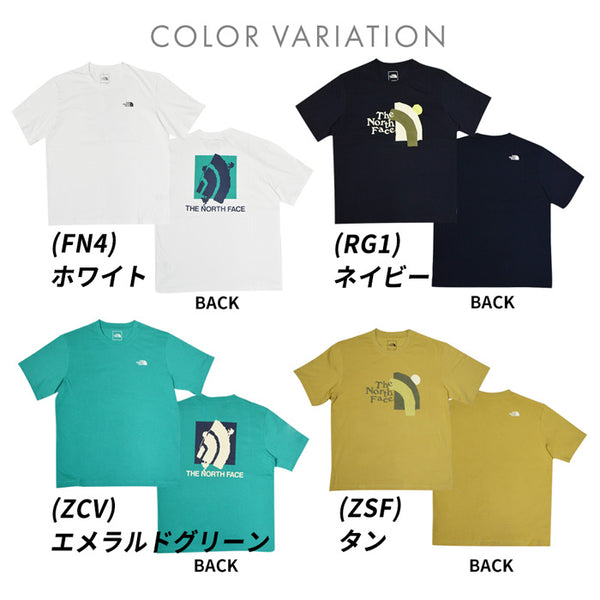 【全4色】ノースフェイス Tシャツ メンズ THE NORTH FACE NF0A5JZU 半袖 トップス アウトドア ティーシャツ プリント スポーツ
