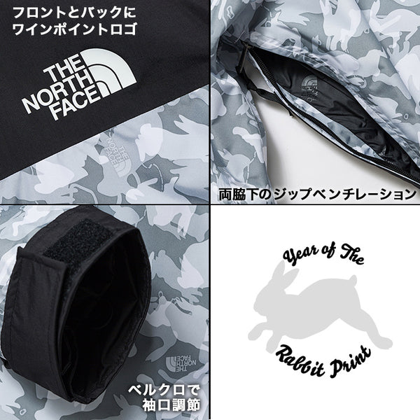 【日本未入荷カラー】ノースフェイス ロゴ ウサギ プリント 86 レトロマウンテンジャケット メンズ ゴープコア NF0A7UR9 耐水 アウター トップス アウトドア 軽量 ウインドブレーカー スポーツ スキー スノボ