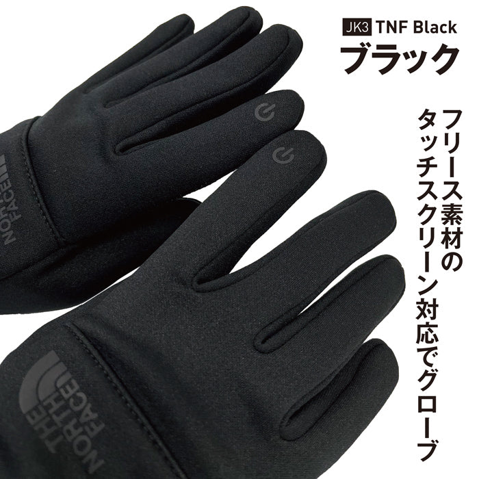 ノースフェイス レディース リサイクルグローブ イーチップ フリース アウトドア スポーツ キャンプ ETIP RECYCLED GLOVE NF0A4SHB