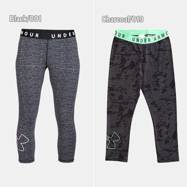 【全2色】アンダーアーマー レディース フェイバリット クロップ レギンス スポーツウェア UNDER ARMOUR GRAPHIC CROP UA 1317884