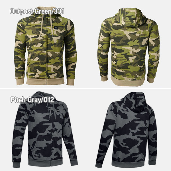 【全4色】アンダーアーマー メンズ ライバルフリース カモフルジップ パーカー スポーツウェア UNDER ARMOUR RIVAL FLEECE CAMO FZ HOODY UA 1329748