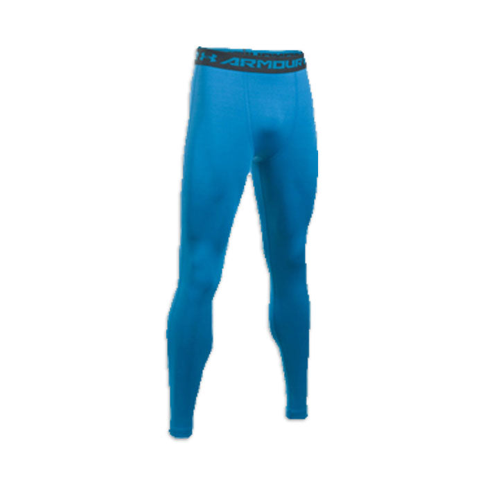 アンダーアーマー メンズ長袖ヒートギアコンプレッションパンツ ブルー×グレー UNDER ARMOUR HG LS COMP 1257474-787 BLUExGREY