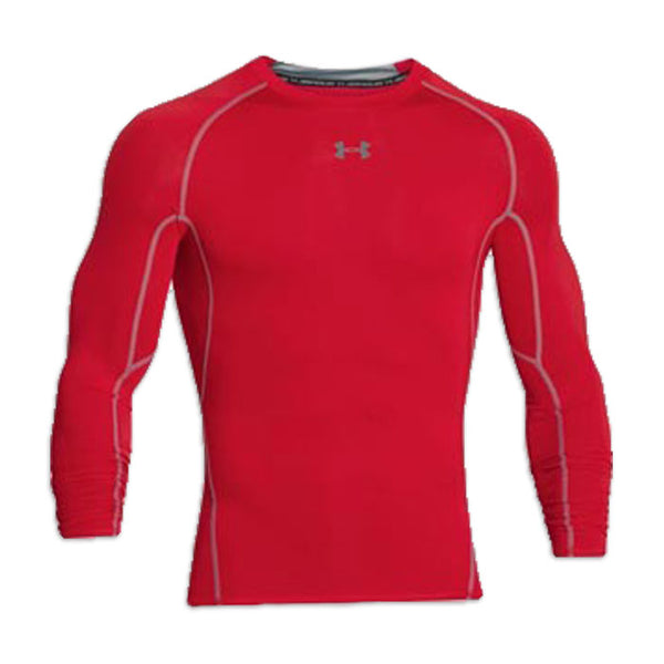 アンダーアーマー メンズ長袖ヒートギアコンプレッションシャツ レッド UNDER ARMOUR HG LS COMP 1257471-600 RED