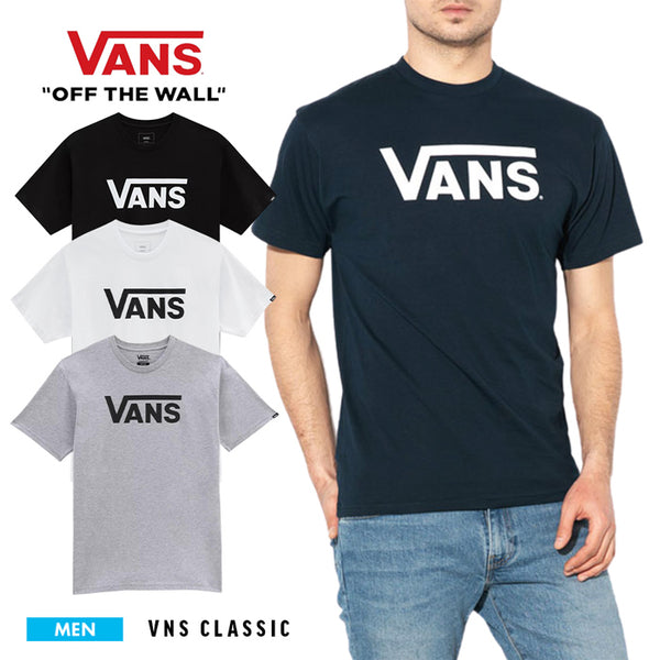 【全4色】バンズ トップス メンズ カットソー Tシャツ ティーシャツ 紳士 男性用 コットン100％ 綿 クルーネック アウトドア キャンプ ダンス スケボー VANS ブラック ネイビー ヘザーグレー ホワイト 杢グレー