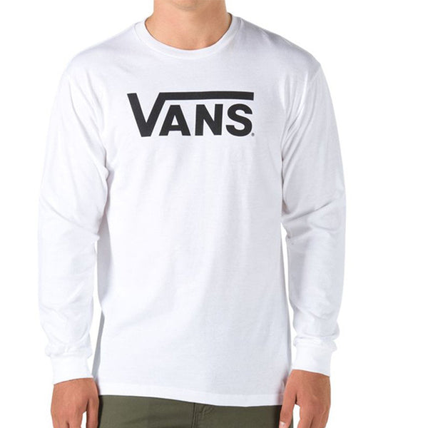 【全2色】バンズ トップス メンズ ロングスリーブ ロンT ロングTシャツ 紳士 男性用 コットン100％ 綿 リブ袖 クルーネック スケボー トレーニング 長袖 ストリート カジュアル VANS ブラック ホワイト