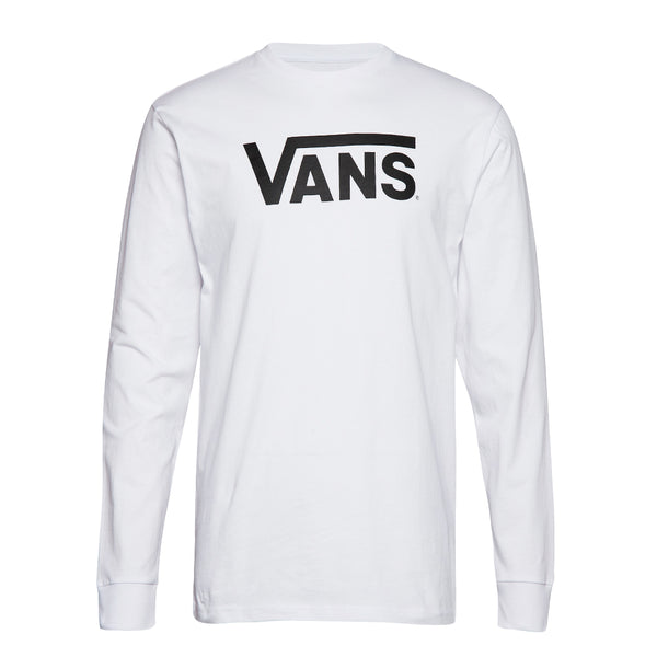 【全2色】バンズ トップス メンズ ロングスリーブ ロンT ロングTシャツ 紳士 男性用 コットン100％ 綿 リブ袖 クルーネック スケボー トレーニング 長袖 ストリート カジュアル VANS ブラック ホワイト
