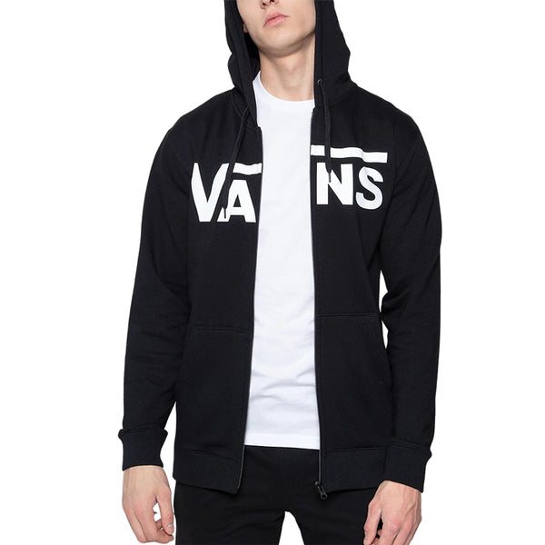 VANS バンズ トップス メンズ クラシック ジップ フーディー2 スウェットパーカ ジップフーディー ジップアップ ファッション リブ袖 紐 ドローコード 服 裏起毛 キャンプ ファッション ストリート ブラック